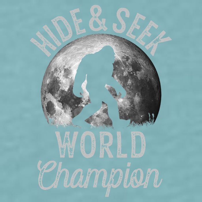 Bigfoot Moon Hide And Seek World Champion Sasquatch Sueded Cloud Jersey T-Shirt