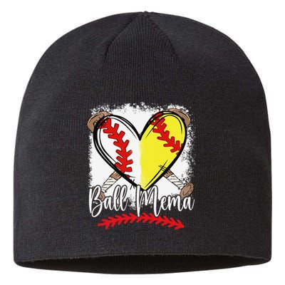 Ball Mema Heart Funny Softball Baseball Sustainable Beanie