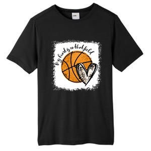 Bleached My Heart Is On That Field Basketball Game Day Vibes Great Gift Tall Fusion ChromaSoft Performance T-Shirt