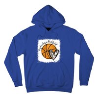 Bleached My Heart Is On That Field Basketball Game Day Vibes Great Gift Hoodie