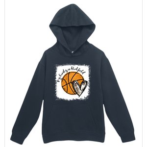 Bleached My Heart Is On That Field Basketball Game Day Vibes Great Gift Urban Pullover Hoodie