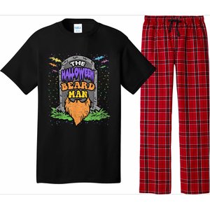 Beard Man Halloween Costume Funny Bearded Facial Hair Pajama Set