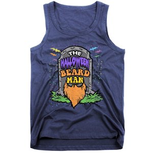 Beard Man Halloween Costume Funny Bearded Facial Hair Tank Top