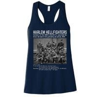 Black Military History USA Black History Harlem Hellfighters Women's Racerback Tank