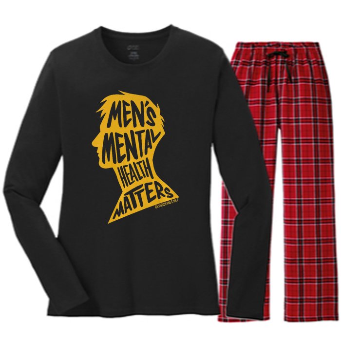 Beyondkings Mental Health Women's Long Sleeve Flannel Pajama Set 