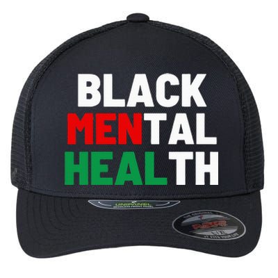 Black Mental Health Matters Flexfit Unipanel Trucker Cap