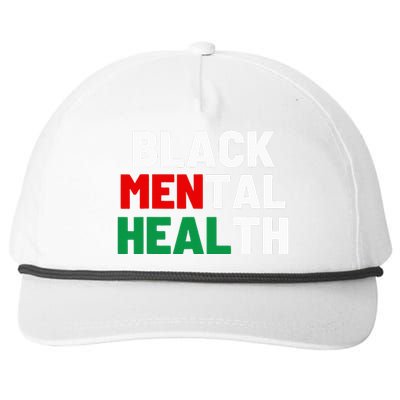 Black Mental Health Matters Snapback Five-Panel Rope Hat