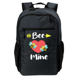 Bee Mine Heart Joke Pun Funny Valentines Day Gift Cute Gift Daily Commute Backpack