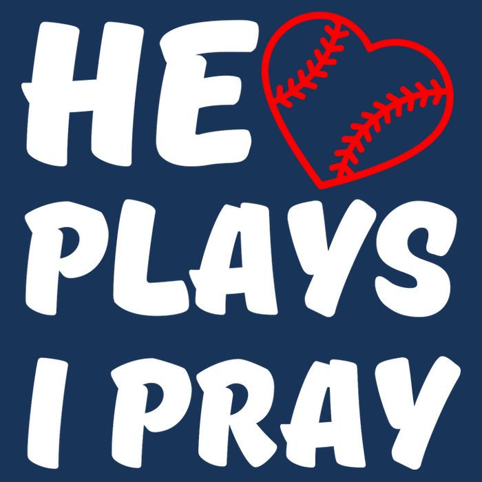 Baseball Mom He Plays I Pray 16 in Basic Backpack