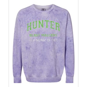 Beast Mastery Hunter MMO Gamer Colorblast Crewneck Sweatshirt