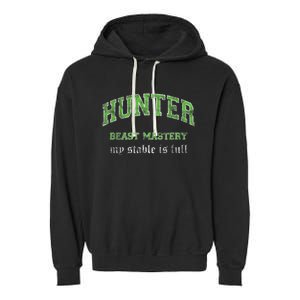 Beast Mastery Hunter MMO Gamer Garment-Dyed Fleece Hoodie