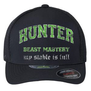 Beast Mastery Hunter MMO Gamer Flexfit Unipanel Trucker Cap