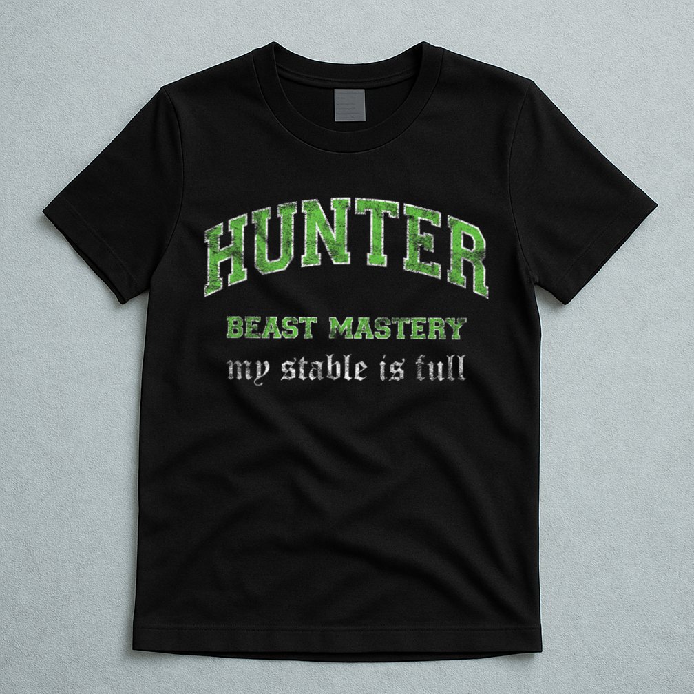 Beast Mastery Hunter MMO Gamer T-Shirt