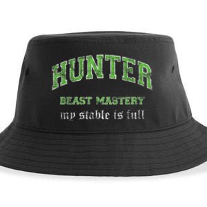 Beast Mastery Hunter MMO Gamer Sustainable Bucket Hat