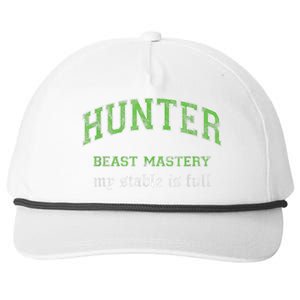 Beast Mastery Hunter MMO Gamer Snapback Five-Panel Rope Hat