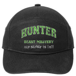 Beast Mastery Hunter MMO Gamer 7-Panel Snapback Hat