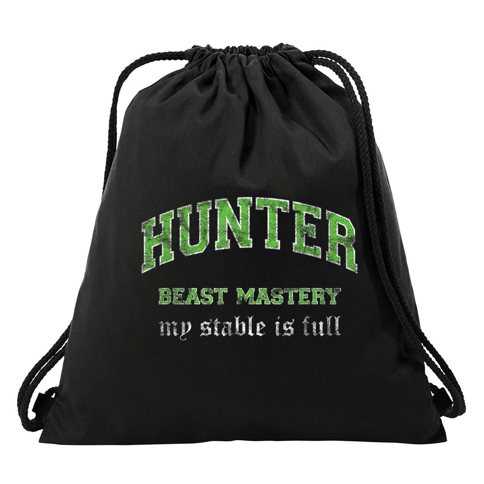 Beast Mastery Hunter MMO Gamer Drawstring Bag