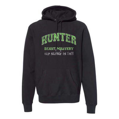 Beast Mastery Hunter MMO Gamer Premium Hoodie