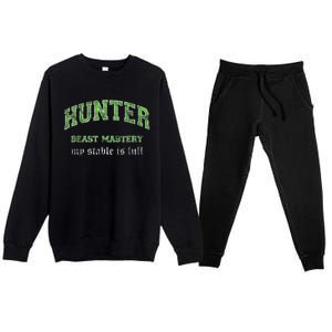 Beast Mastery Hunter MMO Gamer Premium Crewneck Sweatsuit Set