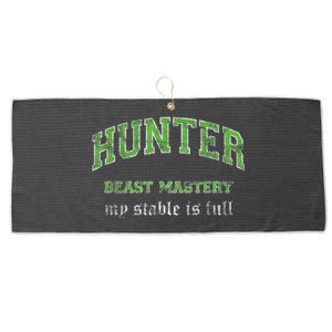 Beast Mastery Hunter MMO Gamer Large Microfiber Waffle Golf Towel