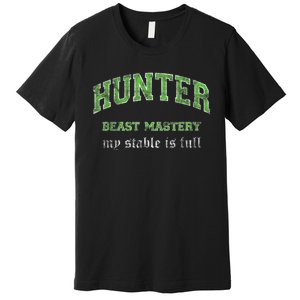 Beast Mastery Hunter MMO Gamer Premium T-Shirt