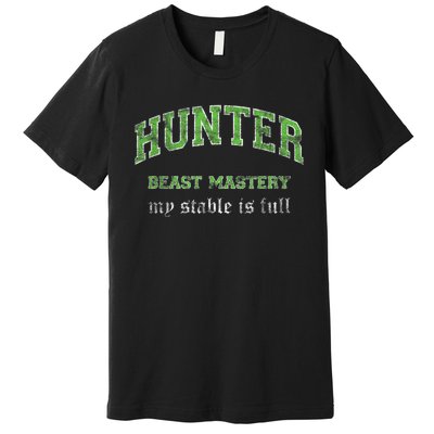 Beast Mastery Hunter MMO Gamer Premium T-Shirt