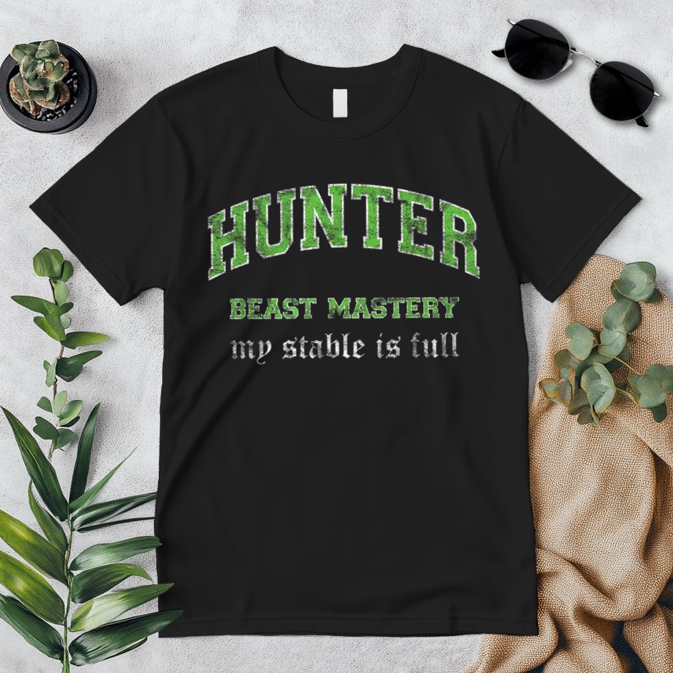 Beast Mastery Hunter MMO Gamer Premium T-Shirt