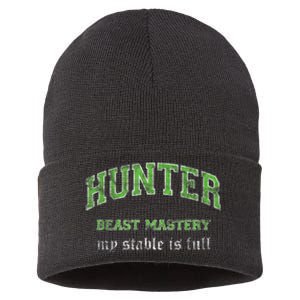 Beast Mastery Hunter MMO Gamer Sustainable Knit Beanie