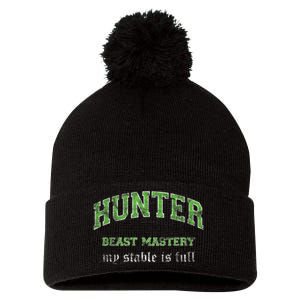 Beast Mastery Hunter MMO Gamer Pom Pom 12in Knit Beanie