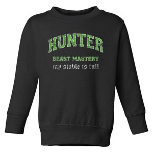 Beast Mastery Hunter MMO Gamer Toddler Sweatshirt