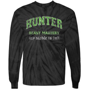 Beast Mastery Hunter MMO Gamer Tie-Dye Long Sleeve Shirt