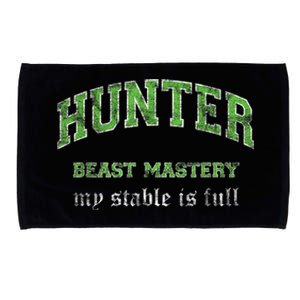 Beast Mastery Hunter MMO Gamer Microfiber Hand Towel