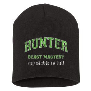 Beast Mastery Hunter MMO Gamer Short Acrylic Beanie