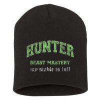 Beast Mastery Hunter MMO Gamer Short Acrylic Beanie