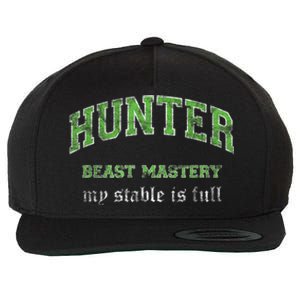 Beast Mastery Hunter MMO Gamer Wool Snapback Cap