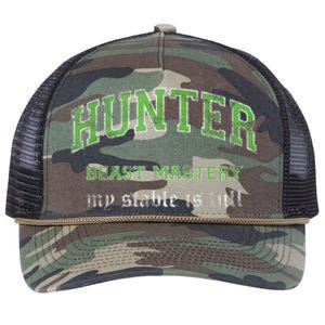 Beast Mastery Hunter MMO Gamer Retro Rope Trucker Hat Cap