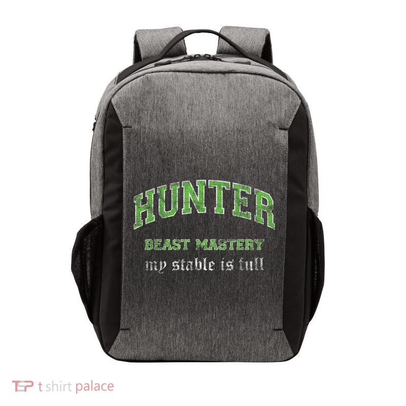 Beast Mastery Hunter MMO Gamer Vector Backpack