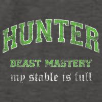 Beast Mastery Hunter MMO Gamer Vector Backpack