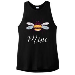 Bee Mine Honeybee Bumblebee Cute Retro Valentine's Day Gift Ladies PosiCharge Tri-Blend Wicking Tank