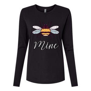 Bee Mine Honeybee Bumblebee Cute Retro Valentine's Day Gift Womens Cotton Relaxed Long Sleeve T-Shirt