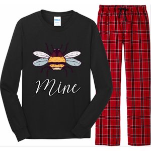 Bee Mine Honeybee Bumblebee Cute Retro Valentine's Day Gift Long Sleeve Pajama Set