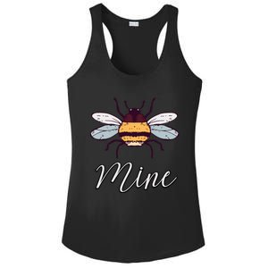 Bee Mine Honeybee Bumblebee Cute Retro Valentine's Day Gift Ladies PosiCharge Competitor Racerback Tank