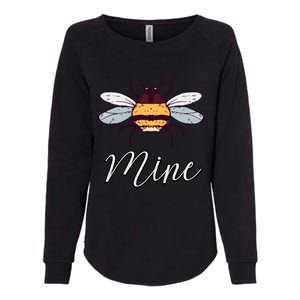 Bee Mine Honeybee Bumblebee Cute Retro Valentine's Day Gift Womens California Wash Sweatshirt