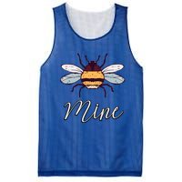 Bee Mine Honeybee Bumblebee Cute Retro Valentine's Day Gift Mesh Reversible Basketball Jersey Tank