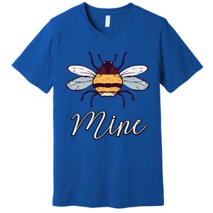 Bee Mine Honeybee Bumblebee Cute Retro Valentine's Day Gift Premium T-Shirt