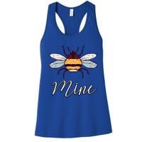 Bee Mine Honeybee Bumblebee Cute Retro Valentine's Day Gift Women's Racerback Tank