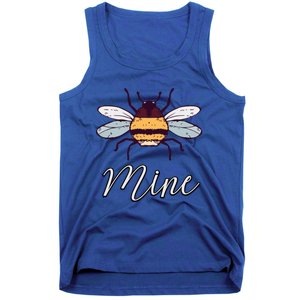 Bee Mine Honeybee Bumblebee Cute Retro Valentine's Day Gift Tank Top