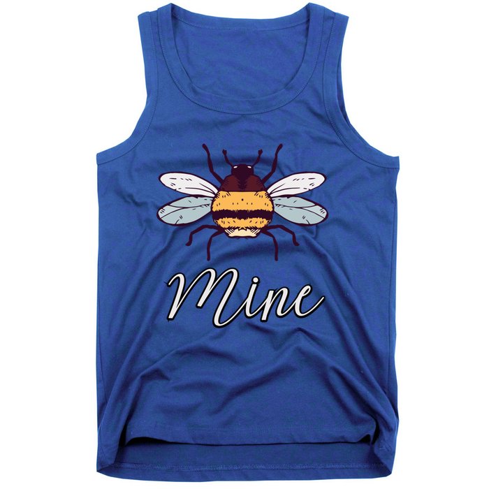 Bee Mine Honeybee Bumblebee Cute Retro Valentine's Day Gift Tank Top