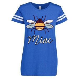 Bee Mine Honeybee Bumblebee Cute Retro Valentine's Day Gift Enza Ladies Jersey Football T-Shirt