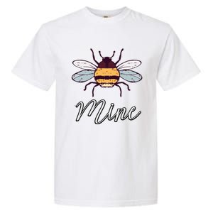 Bee Mine Honeybee Bumblebee Cute Retro Valentine's Day Gift Garment-Dyed Heavyweight T-Shirt